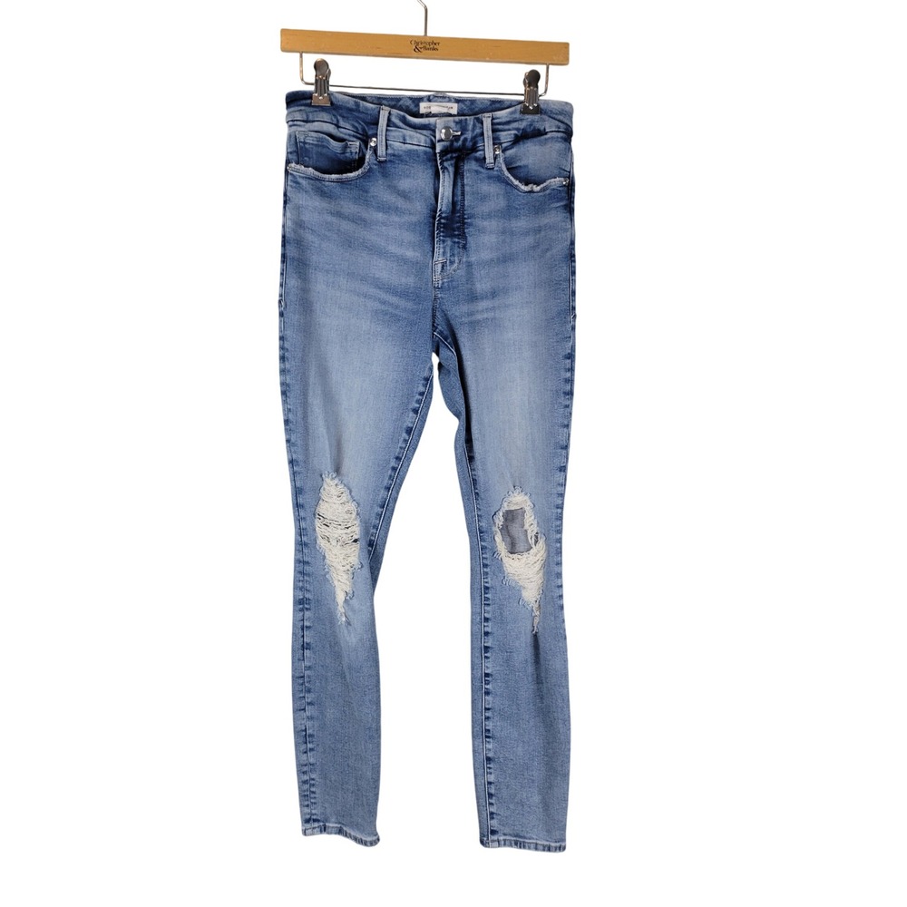 Good American‎ High Rise Skinny Jeans Blue Size 6/28